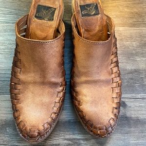 Free Bird Braided Leather Sophia Clogs